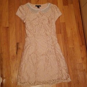 Forever 21 Floral pearl collared dress